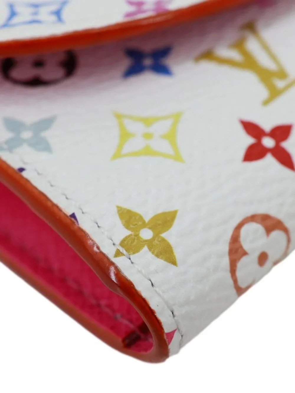 Louis Vuitton  x TM Rosalie Multicolor Monogram Canvas Coin Purse White